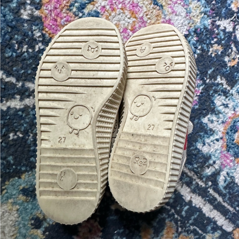 Kids canvas PAC Man Ghost Velcro sneakers size 10 - Picture 2 of 11